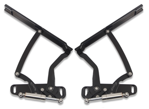 1968 Chevelle Billet Aluminum Hood Hinges, Black Anodized Finish