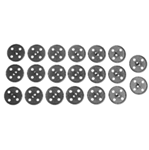 Hood Insulation Clip Set, Correct 4 Hole Round OE Style, 20 Piece Kit