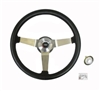 1969 - 1972 Chevelle or Nova Custom Black Leather Wrapped Steering Wheel Kit