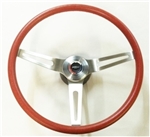 1967 - 1972 Chevelle and Nova RED Comfort Grip Steering Wheel Kit