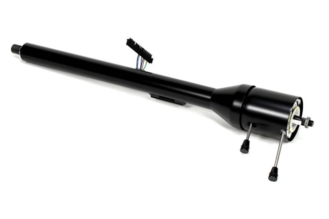 Image of a 1967 - 1968 Chevelle IDIDIT Tilt Steering Column for Floor Shift with a Black Powder Coated Finish