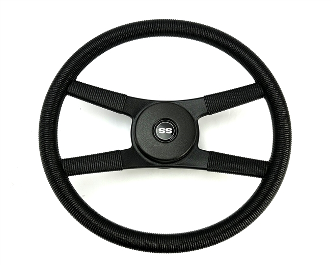1970 - 1976 4-Bar Rope Steering Wheel Kit with SS Horn Button