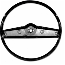 1969 - 1970 Chevelle Steering Wheel, Standard, Black, 3939731