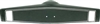 1969 - 1970 Chevelle Standard Steering Wheel Horn Shroud with Hot Stamped Chrome Trim, Dark Green