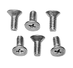 Steering Wheel Mounting Hub Screws Set, Chevelle or Nova with Wood Grain or Cushion Grip, 6 Pieces,