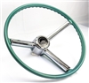 1967 Chevrolet Impala Steering Wheel Assembly, Teal Turquoise Original GM Used
