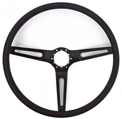 1969 - 1970 Nova Custom Black Spoke Comfort Grip Steering Wheel