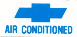 Chevy Bowtie Air Conditioned Window Decal