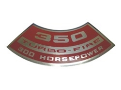 Air Cleaner Decal, 350 Turbo-Fire 300 HP