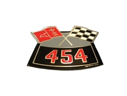 454 Crossed Flags Air Cleaner Breather Decal