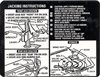 1971 Chevelle Trunk Deck Lid Jacking Instructions Decal