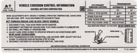 1971 Tune-Up Label
402 cubic inch 4 BBL "AT"