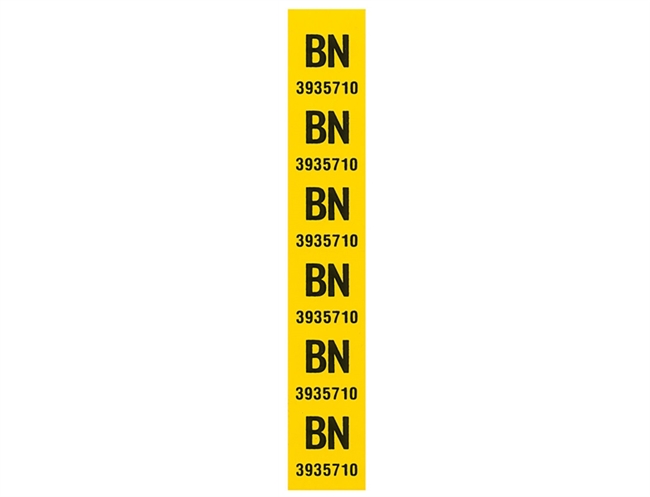 1969 Chevelle Rear Coil Spring Identification Decals, BN Code 3935710