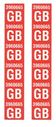 1970 Chevelle Front Coil Spring Decals, 3960665 GB Code