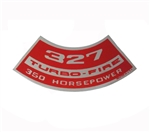327 Turbo-Fire 350 Horsepower Air Cleaner Decal