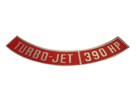 Turbo-Jet 390 Horse Power Air Cleaner Decal