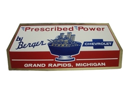 Image of Prescribed Power By Berger Chevrolet Decal, Grand Rapids, Michigan Sticker