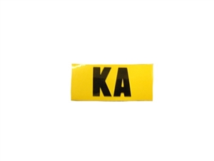 1969 Nova Valve Cover Identification Decal, Big Block 396 / 375 HP, Late Production, KA Code