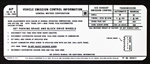 1971 Tune-Up Label (350-2, Automatic Transmission/Manual Transmission) (US and CA) (AP)