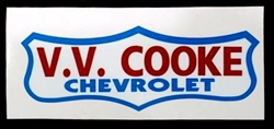 V.V. Cooke Chevrolet Dealership Decal