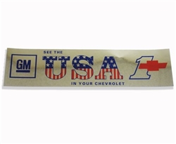 See The USA In Your Chevrolet GM Bumper Sticker Decal