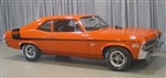 1970 Nova Yenko Deuce Decal Stripe Set, Black