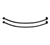 1968 - 1979 Nova Rear Mono Leaf Springs Set, 125 lb. Spring Rate