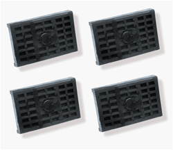 1968 - 1979 Nova Leaf Spring Insulator Pads Set, Multi Leaf, Rear, 4 Pieces