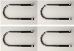 â€‹1968 - 1979 Nova Rear End U-Bolts with Nuts, 4 Piece Set