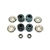 Front Upper Shock Mounting Hardware Set: Bushings, Washers, and Nuts