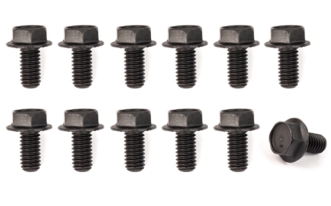 1964 - 1972 Rear End Cover Differential Bolt Set, Correct E Marking on Head, 12 Piece Kit