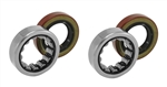 Rear End Axle Bearing and Seal Set, 10 or 12 Bolt, 2 Bearings and 2 Seals