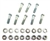 1964 - 1972 Chevelle / Nova Ball Joint Rivet Set with Washers and Nuts, Upper, 24 Pieces