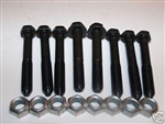 1966 - 1967 Chevelle Rear Axle Control Trailing Arm Bolts and Nuts for Upper and Lower, 16 Piece Hardware Set