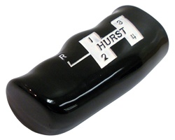 HURST 4-Speed T-Handle Shift Knob with HURST Logo, Black