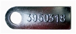 1969 Chevelle or Nova Muncie Transmission ID Tag M-22, 3950318
