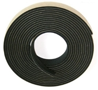 1967 - 1981 Chevelle Roof Rail Channel to Body Black Foam Tape Weatherstripping, 15' Roll