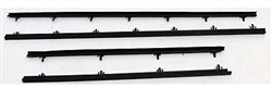 1966 -1967 Chevelle Outer Windowfelt Set, Coupe, 4 Piece, Authentic OE Style