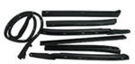 1966 - 1967 Chevelle Convertible Top Weatherstrip Rubber Seal Set, 7 piece