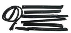 1966 - 1967 Chevelle Convertible Top Weatherstrip Rubber Seal Set, 7 piece