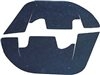 1968 - 1972 Chevelle Inner Fender A Arm Flaps Seals, With Plastic Inner Fenders, Pair
