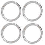 Custom 14 X 6 Wheel Trim Rings Set of 4, Rally Wheel Style