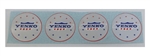YENKO Wheel Center Cap Decals, Set of Four