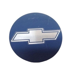 1971 - 1972 Chevelle 5-Spoke Wheel Center Cap Metal Decal Insert with Raised Embossed Bowtie, Each