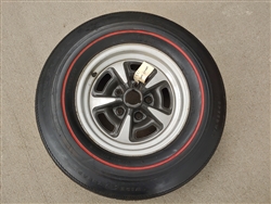 Goodyear Speedway Wide Tread Polyglas NON DOT Redline Tire and Rallye Wheel