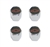 Air Valve Stem Caps with Red Bowtie, Set of 4