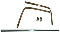 1968 - 1972 Chevelle Stainless Steel BRUSHED Windshield Wiper Arms and Blades, Set