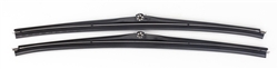 1968 - 1972 Chevelle Custom 16" BLACK FINISH Windshield Wiper Blades, Pair