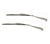 1968 - 1972 Nova Windshield Wiper Arms and Blades Kit, Stainless Finish
