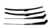1964 - 1967 Chevelle Windshield Wiper Arms and Blades Kit, Custom Black Finish